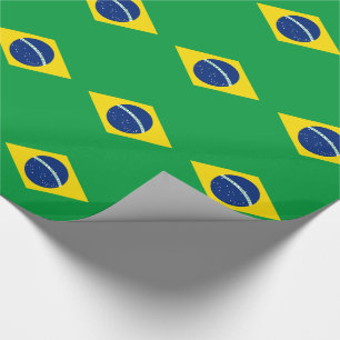 Patriotische Brasilien-Flagge Geschenkpapier