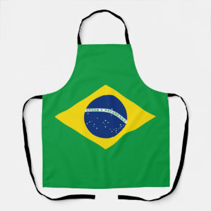 Patriotische Brasilien-Flagge Schürze