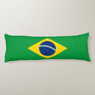 Patriotische Brasilienflagge Seitenschläferkissen