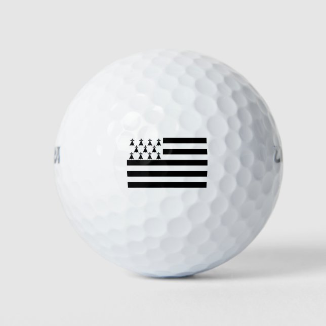 Patriotische Bretagne Golfball (Vorderseite)