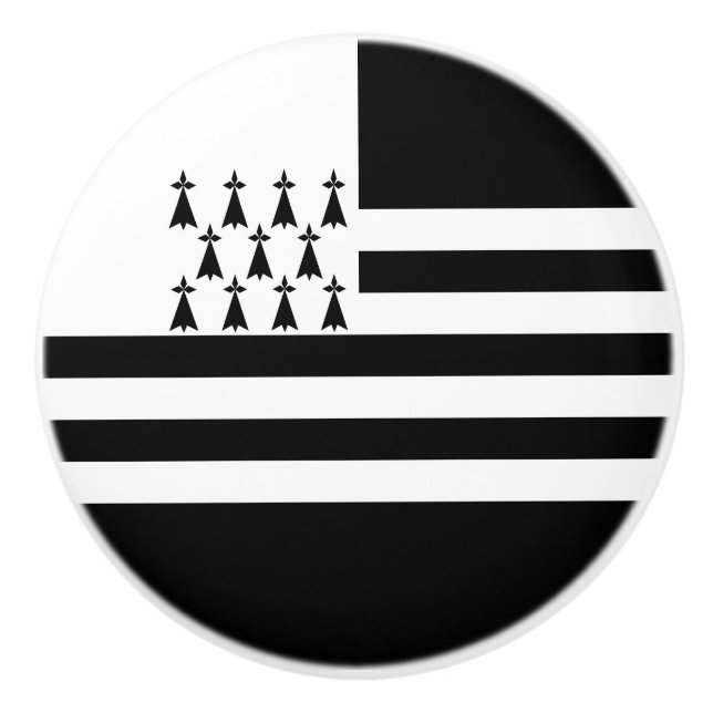 Patriotische Bretagne Keramikknauf (Vorderseite)