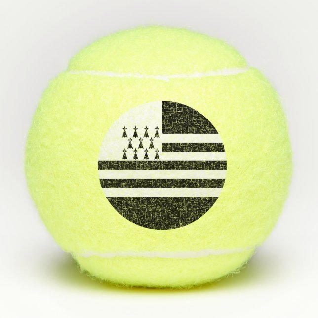 Patriotische Bretagne Tennisbälle (Vorderseite)