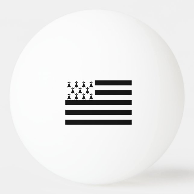 Patriotische Bretagne Tischtennisball (Rückseite)
