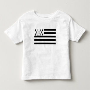 Patriotische bretonische Flagge Kleinkind T-shirt