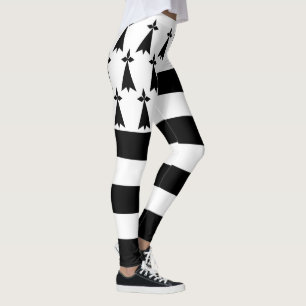 Patriotische bretonische Flagge Leggings