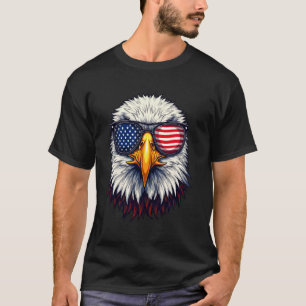 Patriotische Brille Weißkopfseeadler Amerikanische T-Shirt