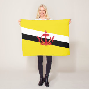 Patriotische Brunei-Flagge Fleece-Decke Fleecedecke
