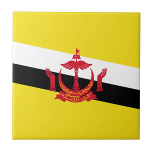 Patriotische Brunei-Flagge Keramikfliese
