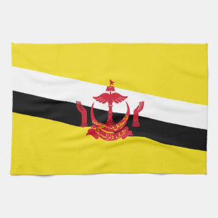 Patriotische Brunei-Flagge Küchenhandtuch Geschirrtuch