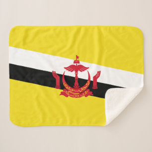 Patriotische Brunei-Flagge Sherpa-Decke Sherpadecke