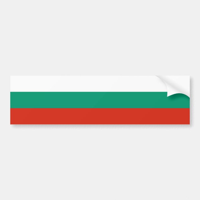 Patriotische Bulgarische Flagge Autoaufkleber (Vorne)