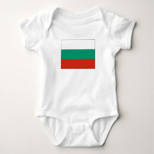 Patriotische Bulgarische Flagge Baby Strampler