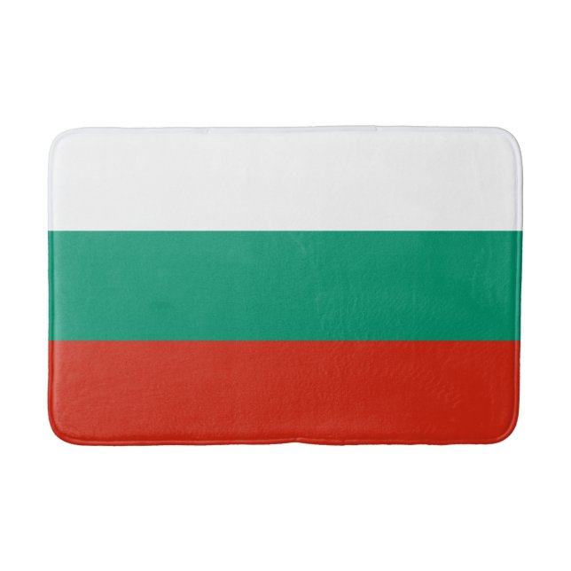 Patriotische Bulgarische Flagge Badematte (Vorderseite)