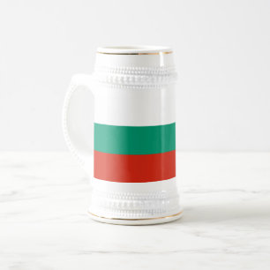 Patriotische Bulgarische Flagge Bierglas