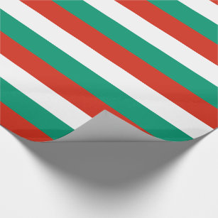 Patriotische Bulgarische Flagge Geschenkpapier