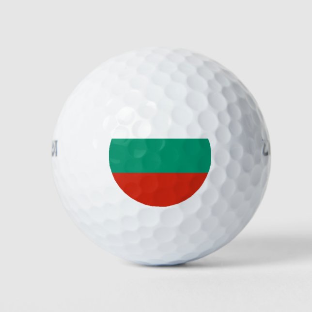 Patriotische Bulgarische Flagge Golfball (Vorderseite)