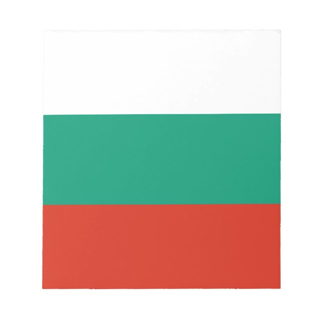 Patriotische Bulgarische Flagge Notizblock (Vorderseite)