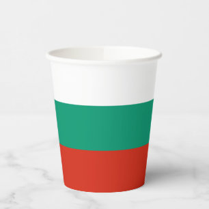 Patriotische Bulgarische Flagge Pappbecher