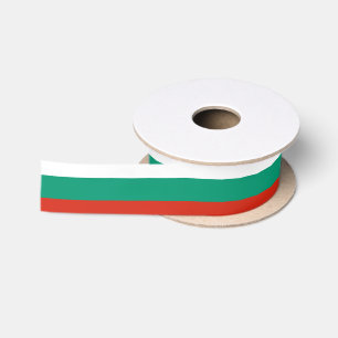 Patriotische bulgarische Flagge Satinband