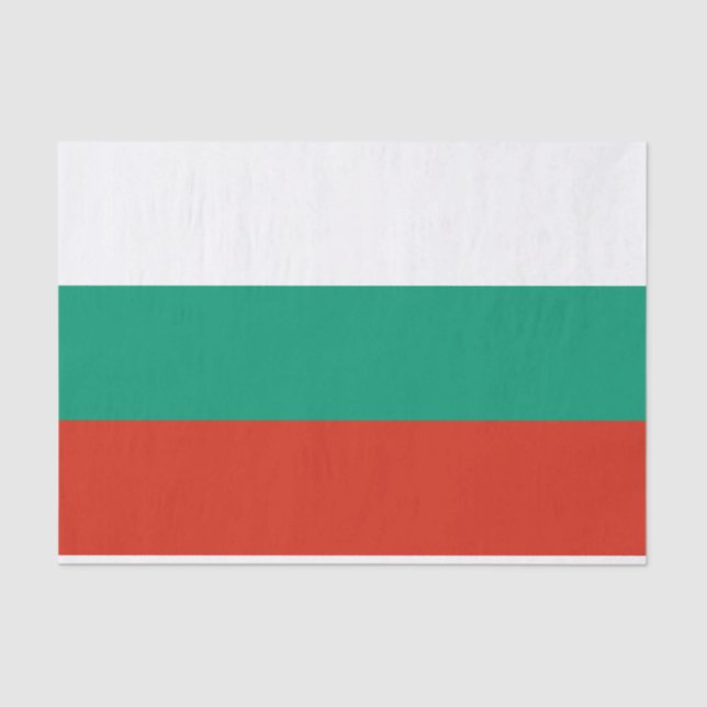 Patriotische Bulgarische Flagge Seidenpapier (Vorderseite)
