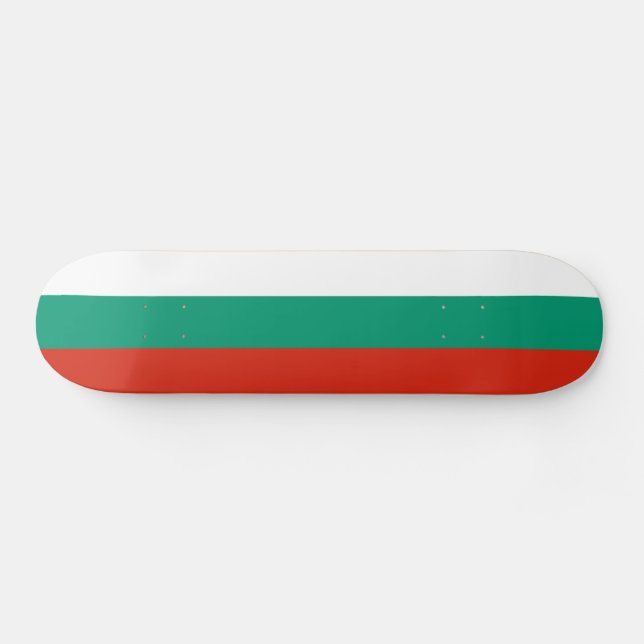 Patriotische Bulgarische Flagge Skateboard (Horizontal)