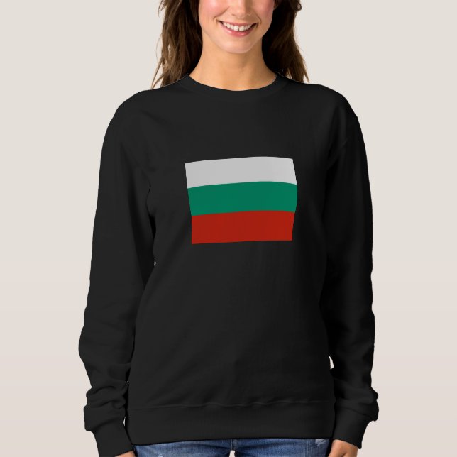 Patriotische Bulgarische Flagge Sweatshirt (Vorderseite)