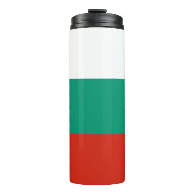 Patriotische Bulgarische Flagge Thermosbecher (Vorderseite)