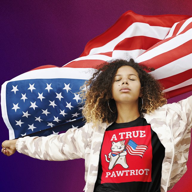 PATRIOTISCHE CAT-T - SHIRT, EIN WAHRSCHEINLICHES P T-Shirt (Von Creator hochgeladen)