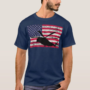Patriotische CH53- und MH53-Hubschrauberflagge T-Shirt