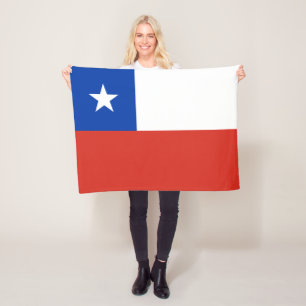 Patriotische Chile-Flagge Chiles Fleecedecke