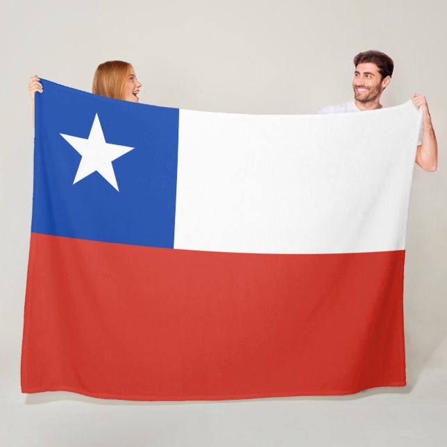 Patriotische Chile-Flagge Chiles Fleecedecke (Beispiel)