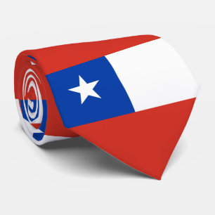 Patriotische Chile-Flagge Chiles Krawatte