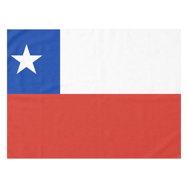 Patriotische Chile-Flagge Chiles Tischdecke (Vorderseite (Horizontal))