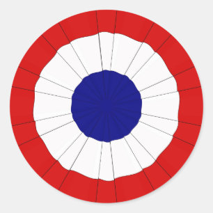 Patriotische Cockadeaufkleber Runder Aufkleber