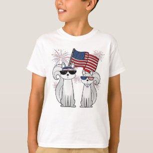 Patriotische Coole Eichhörnchen T-Shirt