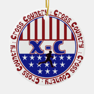 PATRIOTISCHE CROSS COUNTRY-VERZIERUNG XC KERAMIKORNAMENT