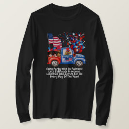 Patriotische Dackel Parade Langschläfer T - Shirt