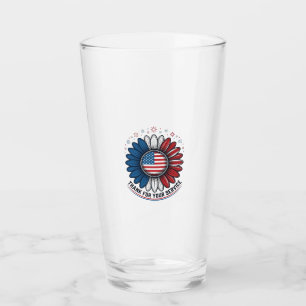 Patriotische Daisy Dank Für Ihren Dienst Shirt Des Glas