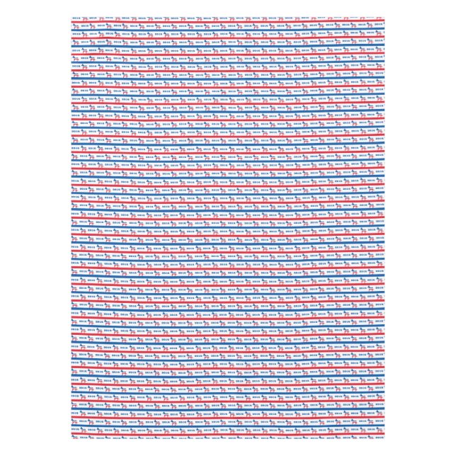 Patriotische Demokrat-Esel-Streifen 2016 Tischdecke (Vorderseite)