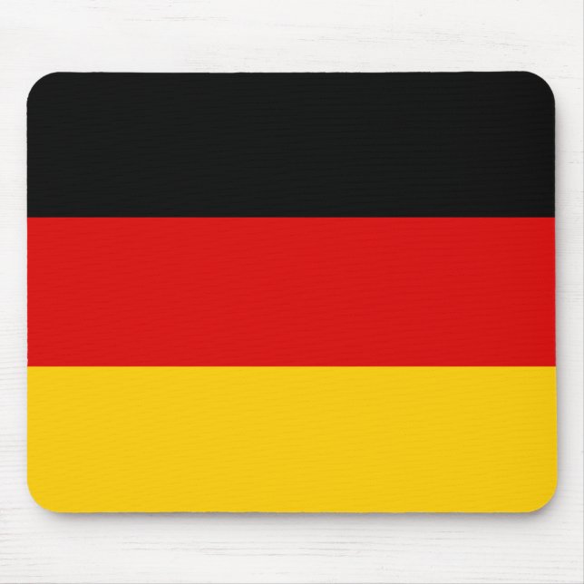 Patriotische Deutsche Flagge Mousepad (Vorne)