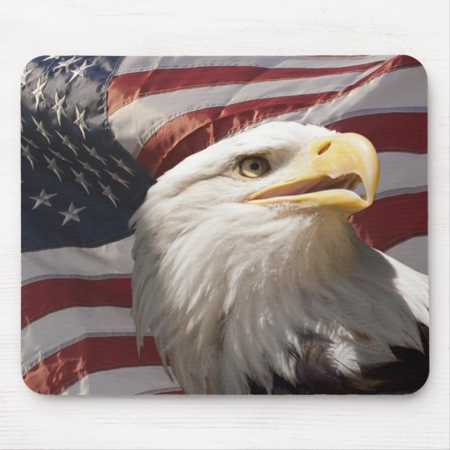 Patriotische Eagle-Mausunterlage Mousepad (Vorne)