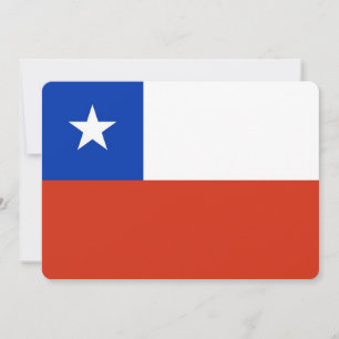 Patriotische Einladungen mit Chile Flag