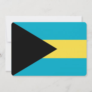 Patriotische Einladungen mit der Bahamas-Flagge