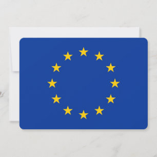 Patriotische Einladungen mit der Flagge der Europä