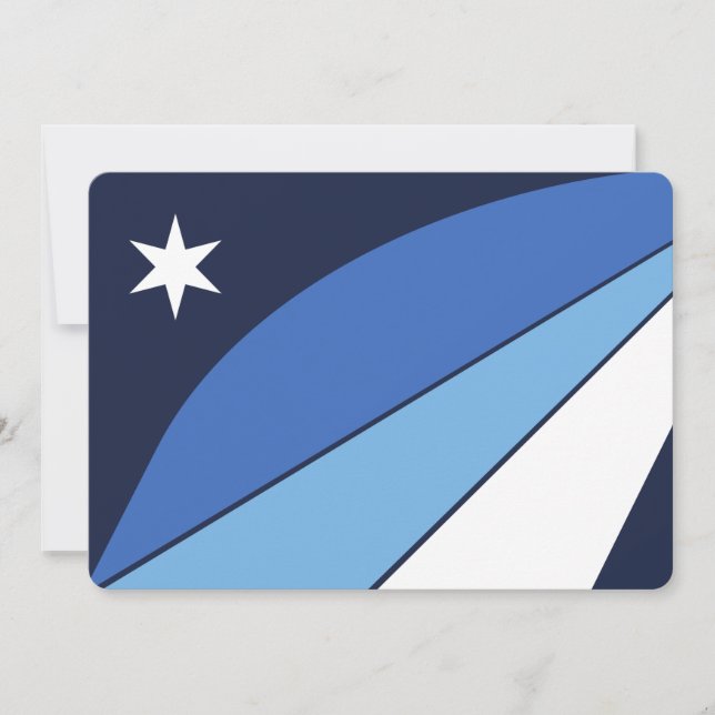 Patriotische Einladungen mit Flagge von Kolumbien, (Vorderseite)