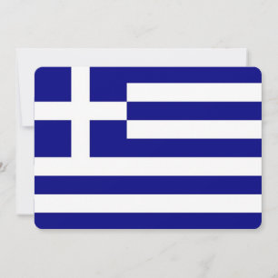Patriotische Einladungen mit griechischer Flagge