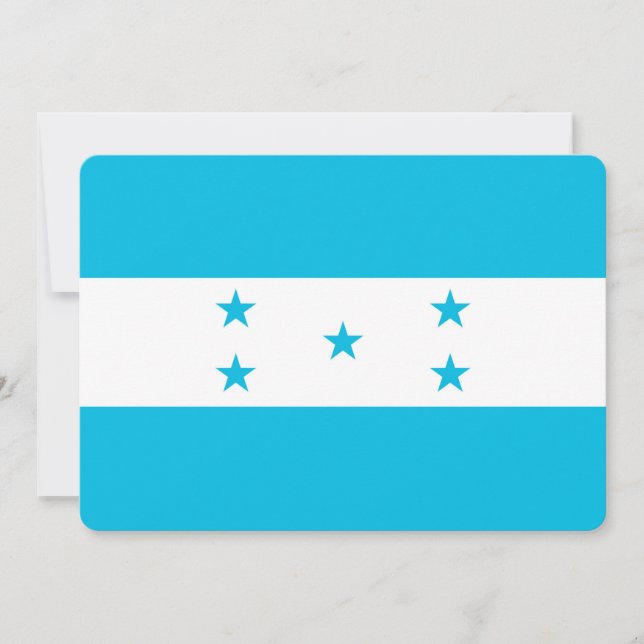 Patriotische Einladungen mit Honduras-Flagge (Vorderseite)