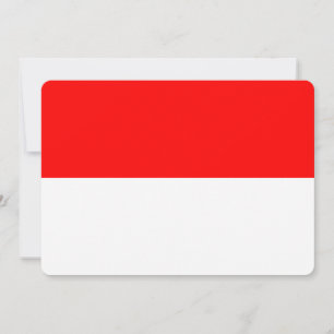 Patriotische Einladungen mit indonesischer Flagge