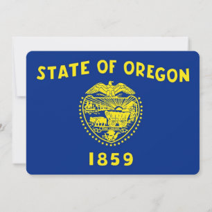 Patriotische Einladungen mit Oregon Flag
