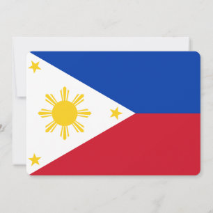 Patriotische Einladungen mit philippinischer Flagg